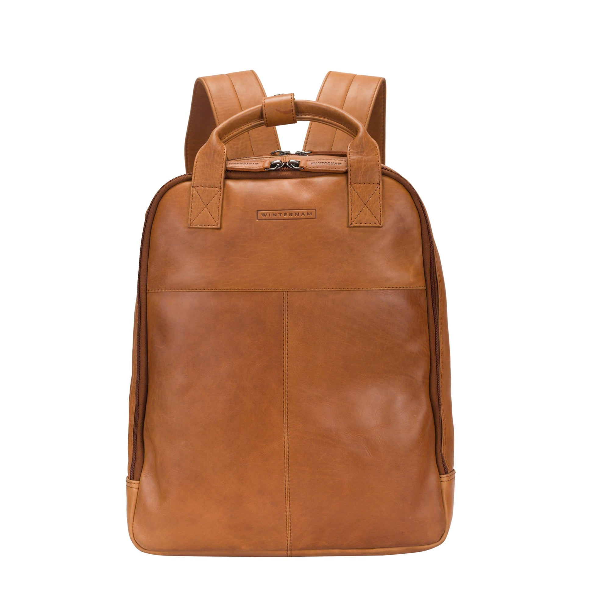 Winternam Stavanger Lederrucksack cognac