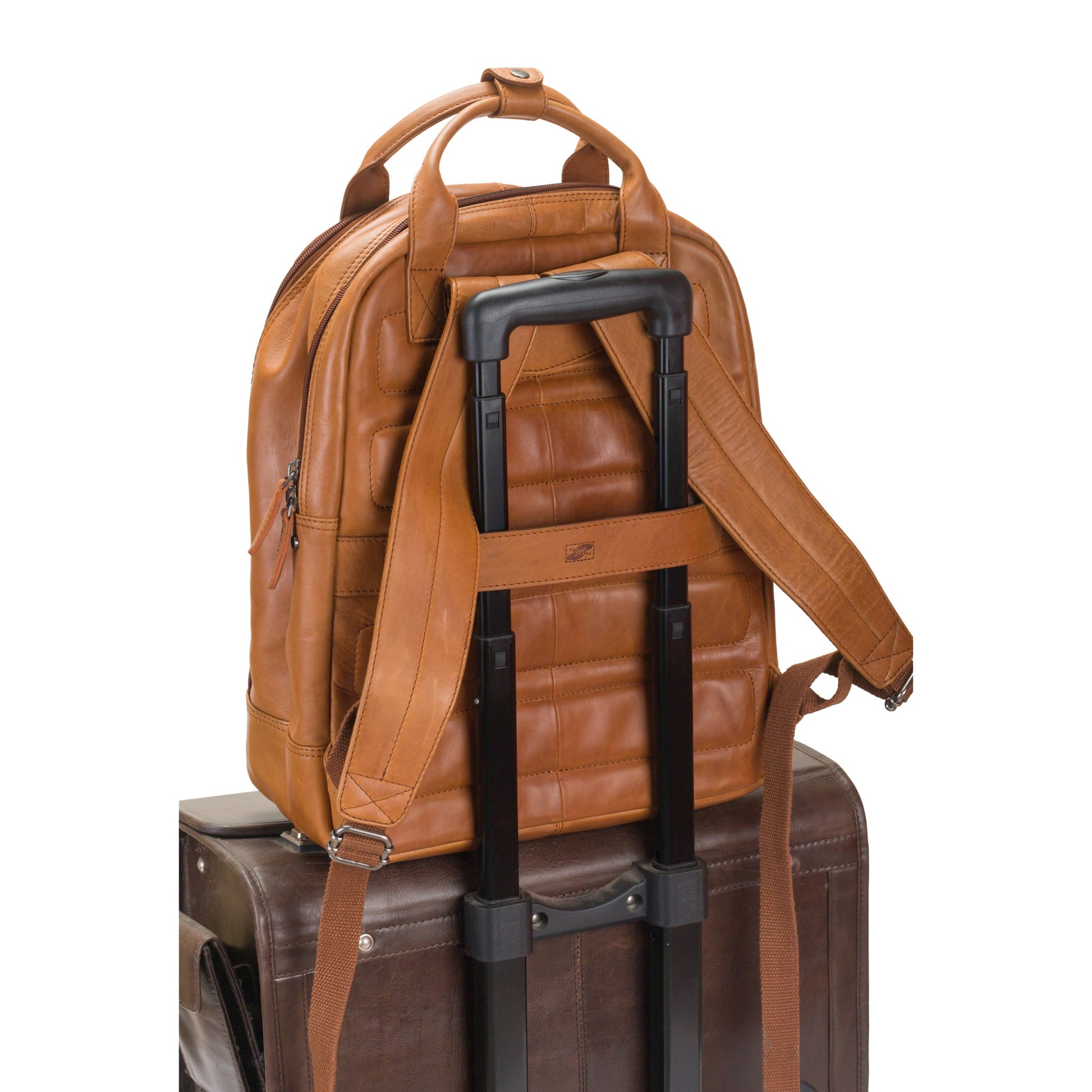 Winternam Stavanger Lederrucksack cognac